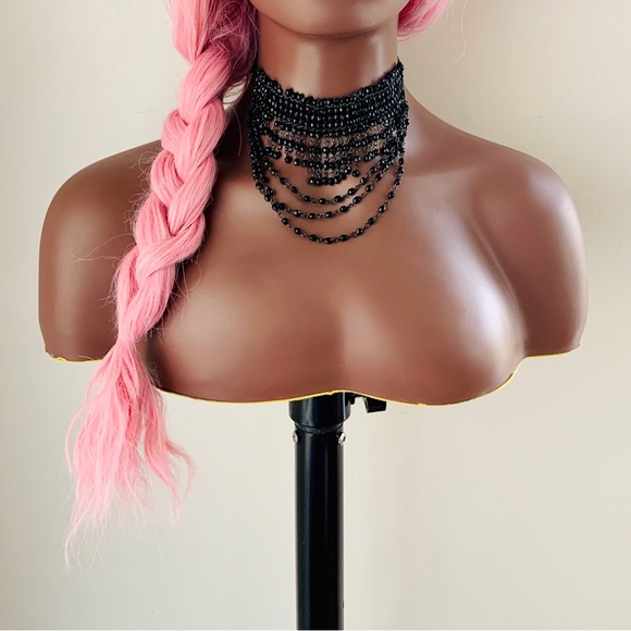 Pretty in Pink “Put On & Go” Synthetic Wig with Bangs for Cosplay/Anime/Gaming… - Picture 5 of 13